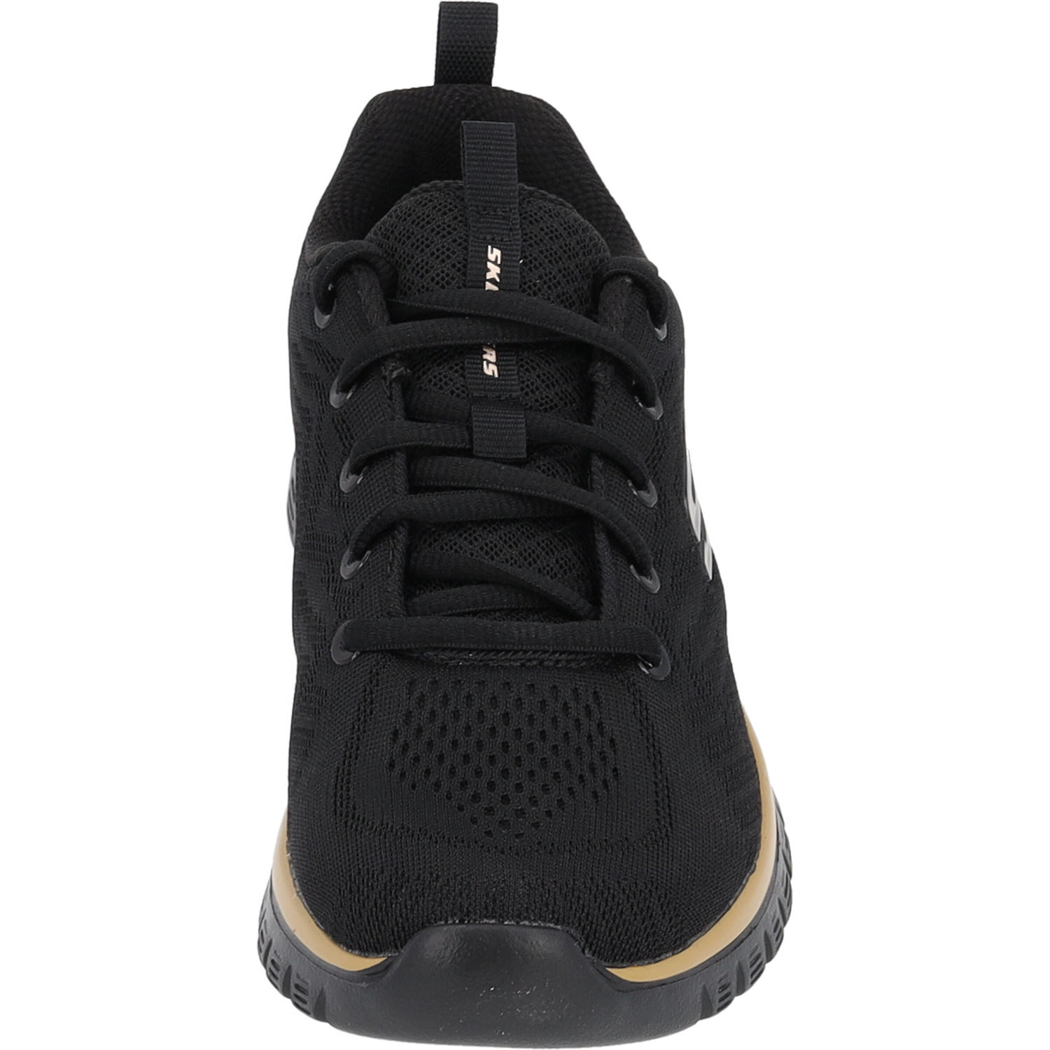Skechers 12615, Sneakers Low, Damen, Schwarz (Black Rose Gold)
