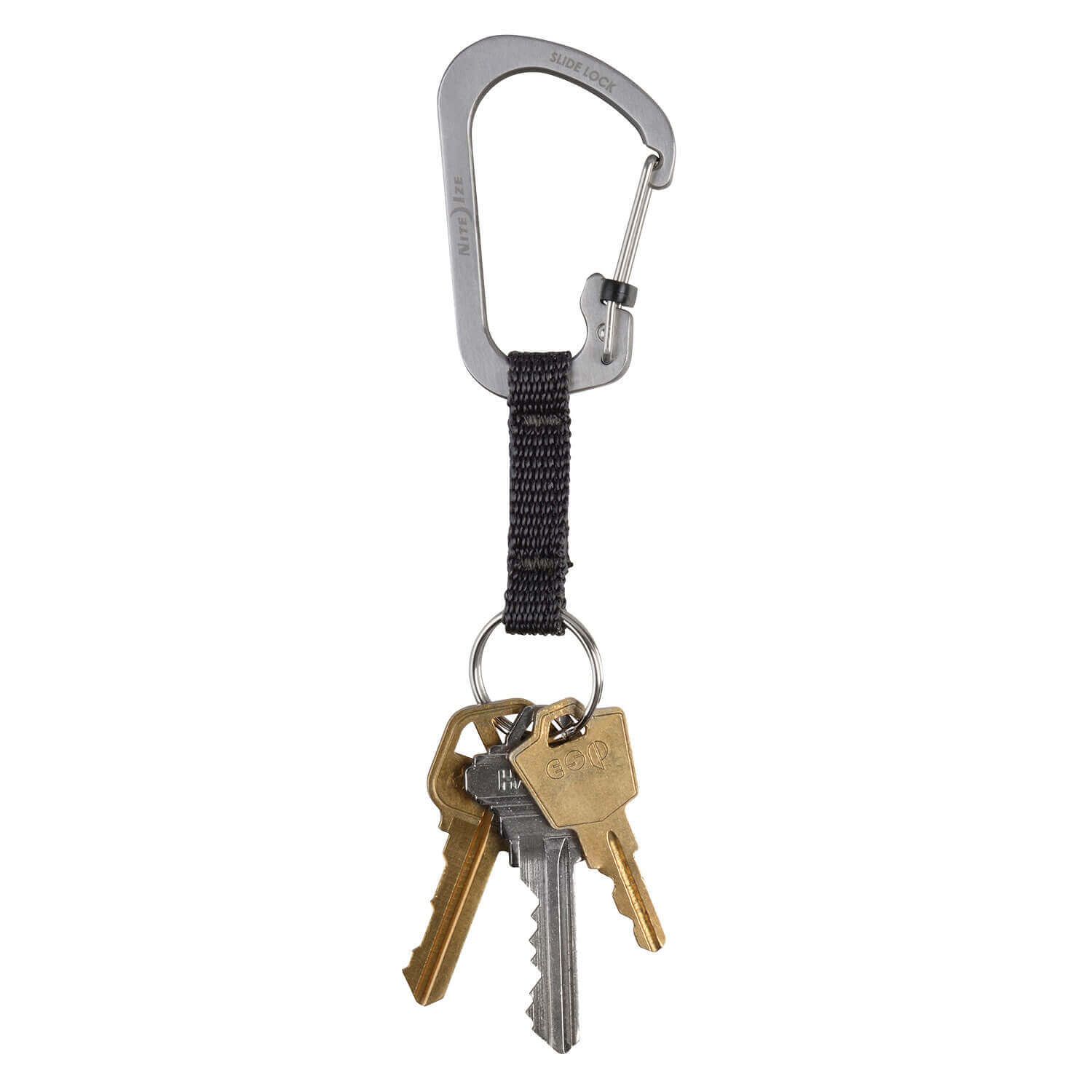 Slide Lock Key Ring Karabiner