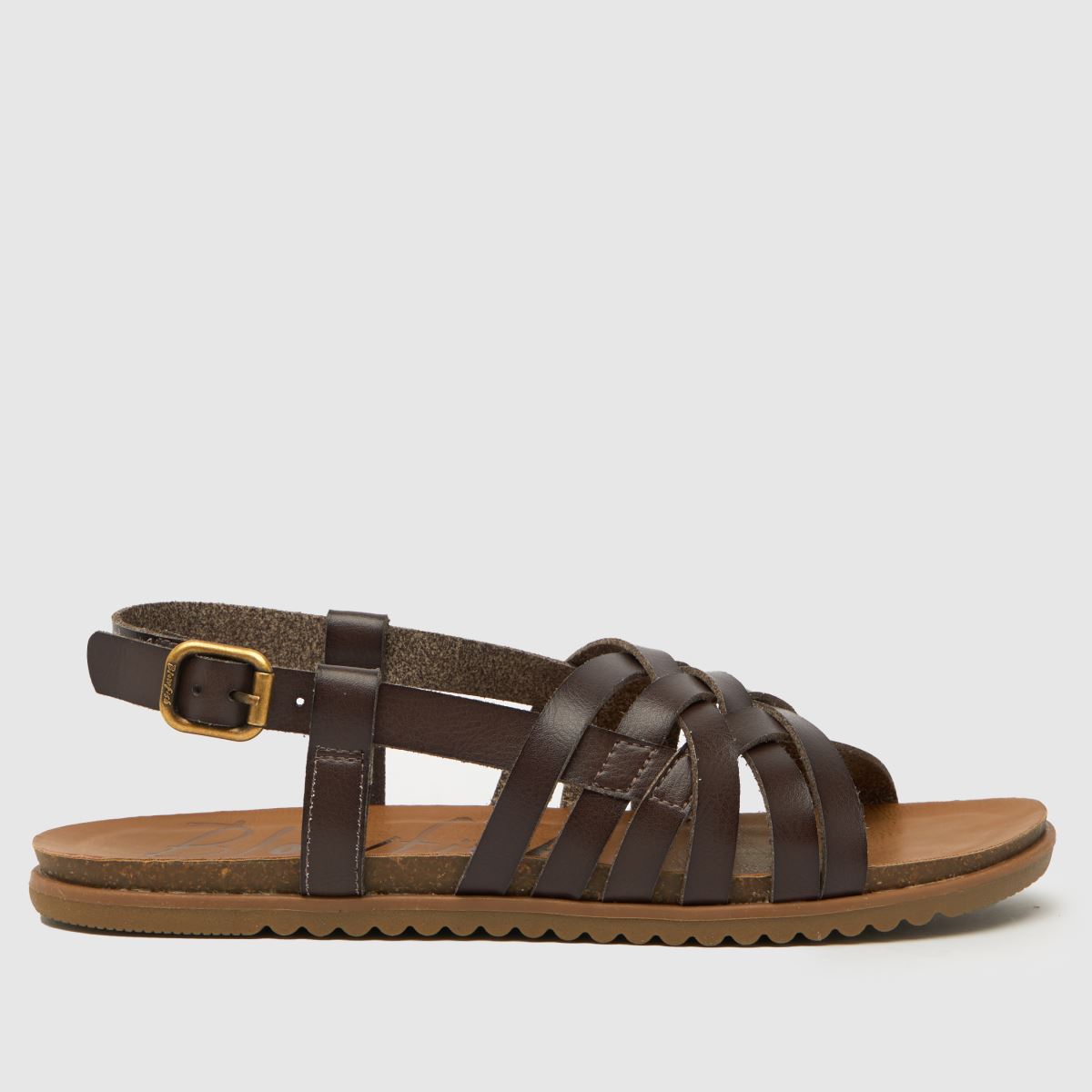 Blowfish Malibu – Mörkbruna marknadssandaler