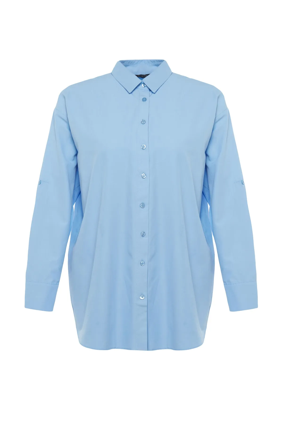 Trendyol Collection  Hellblaues gewebtes Hemd TBESS22GO0664