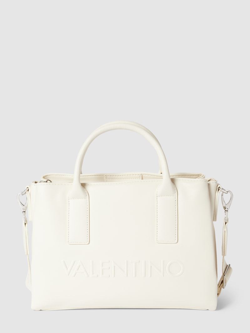 Handtasche in Leder-Optik Modell 'HOLIDAY' in ecru