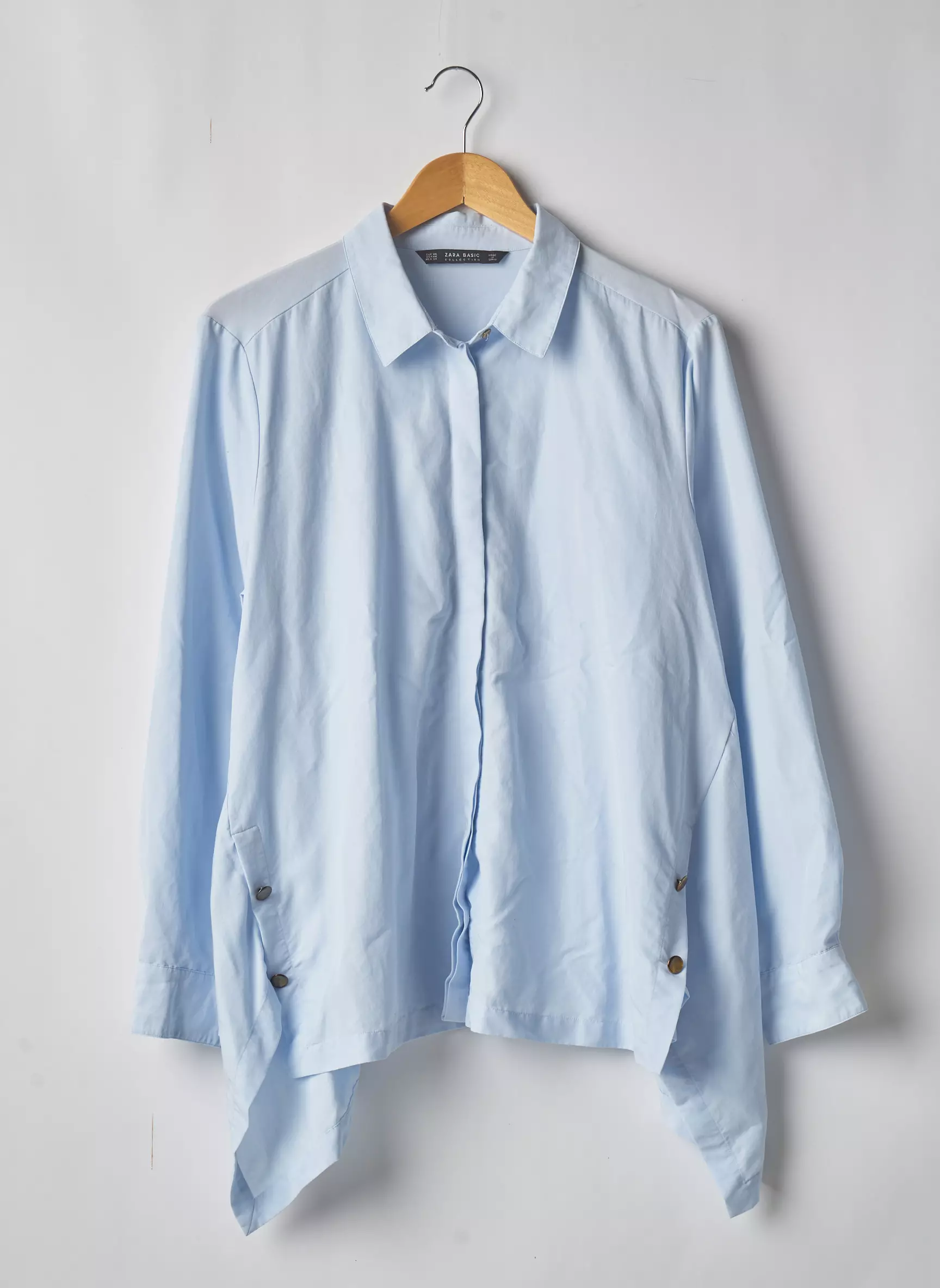 Zara Chemisiers Femme couleur bleu