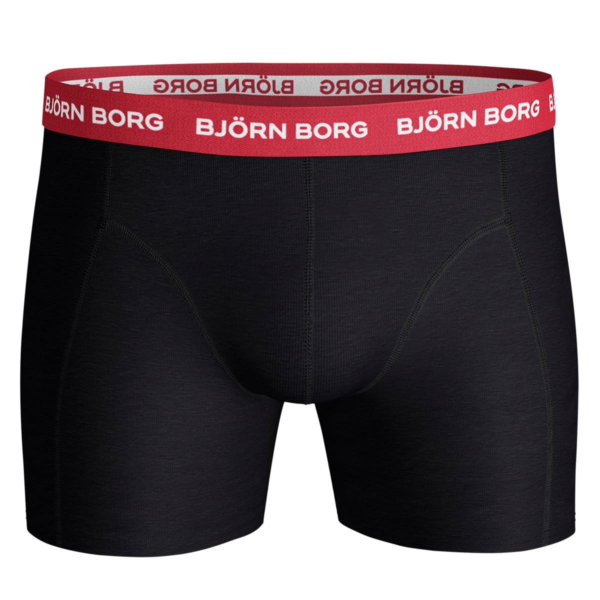 Björn Borg Contrast Solid Sammy 3er Pack Boxershorts schwarz