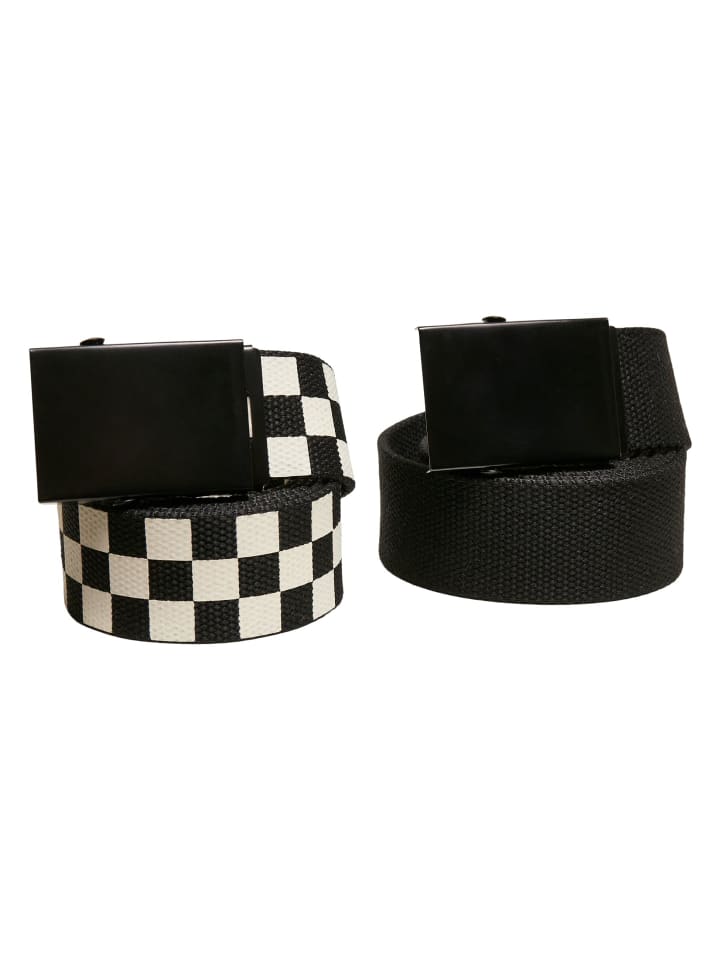 Urban Classics Urban Classics Gürtel in black/offwhite günstig kaufen