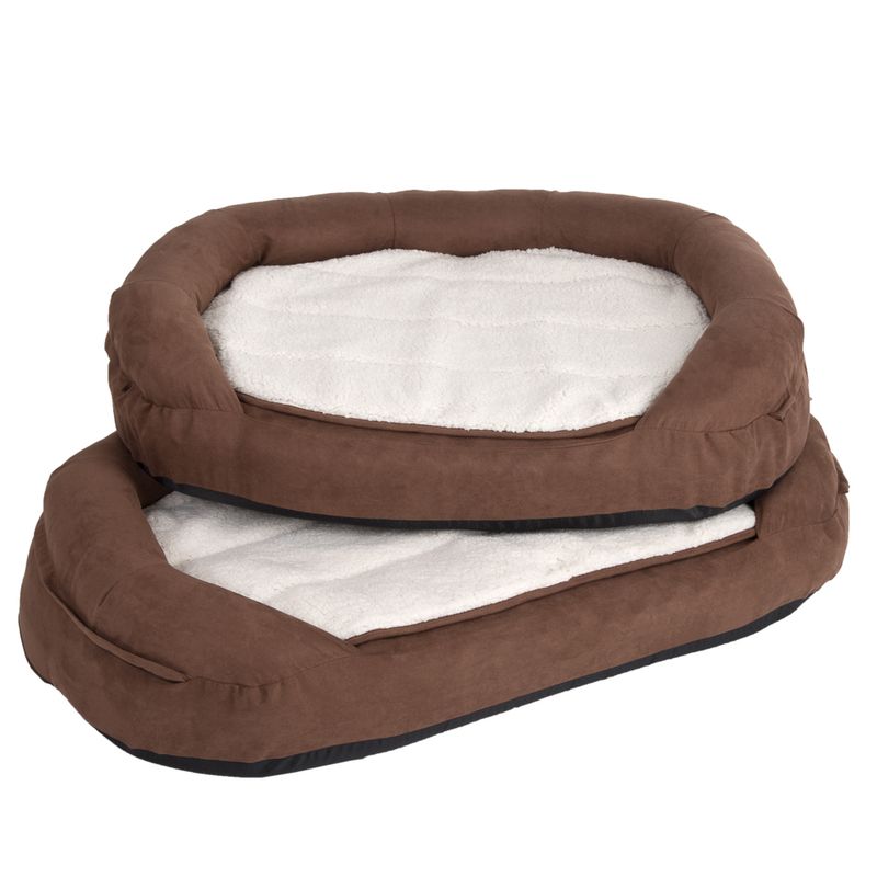 Hundebett Memory oval - braun zu TOP-Preisen