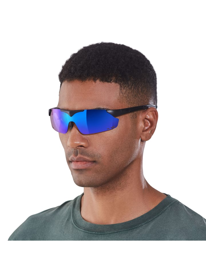 YEAZ SUNUP Set Magnet-Sport-Sonnenbrille in mattschwarz günstig kaufen onesize