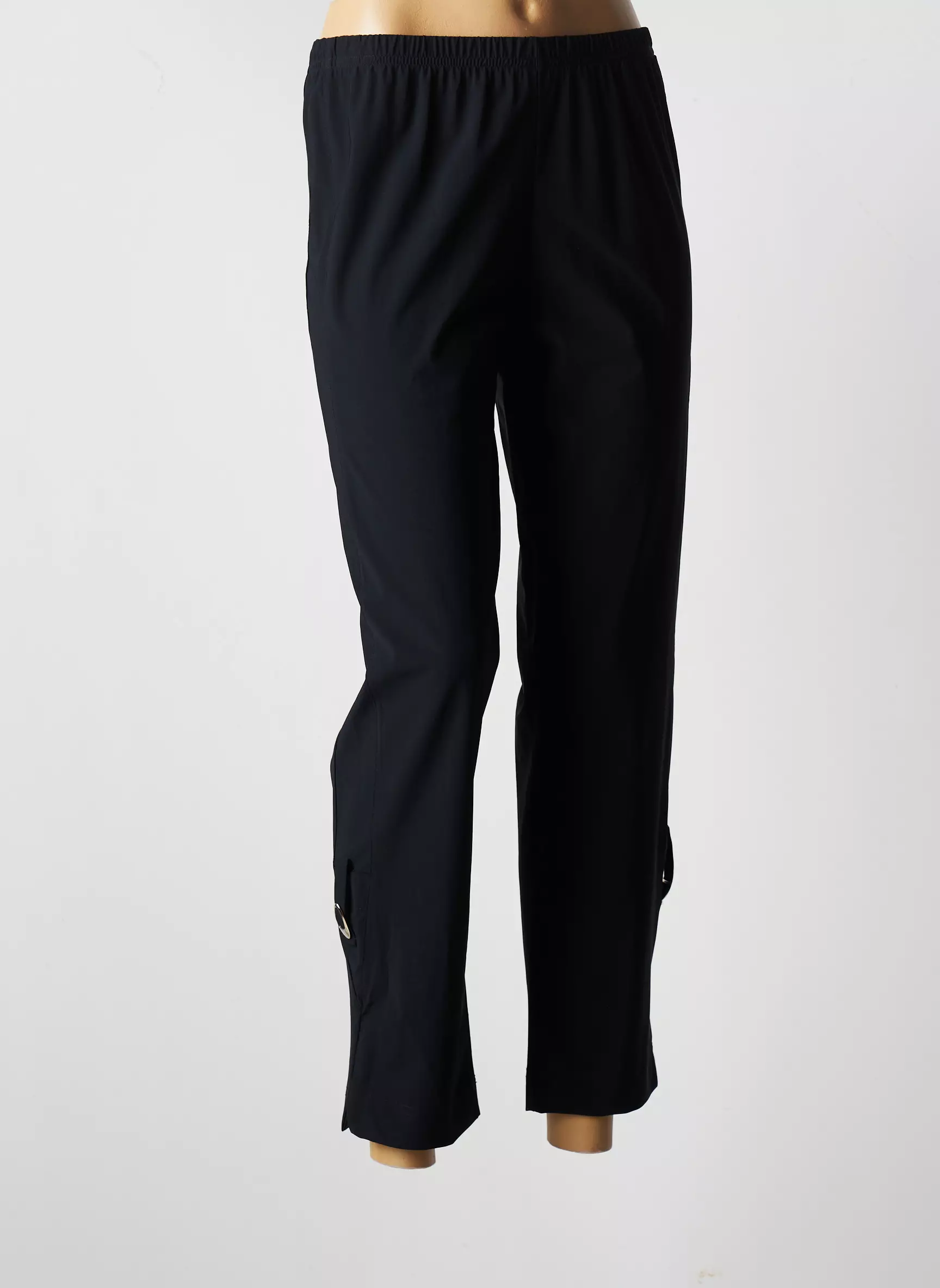 Franck Anna Pantalon7 8 Femme couleur noir