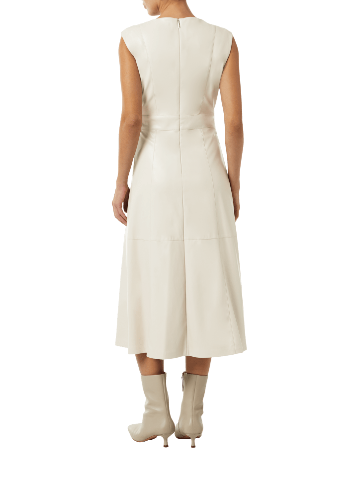 comma Kleid lang in Beige günstig kaufen