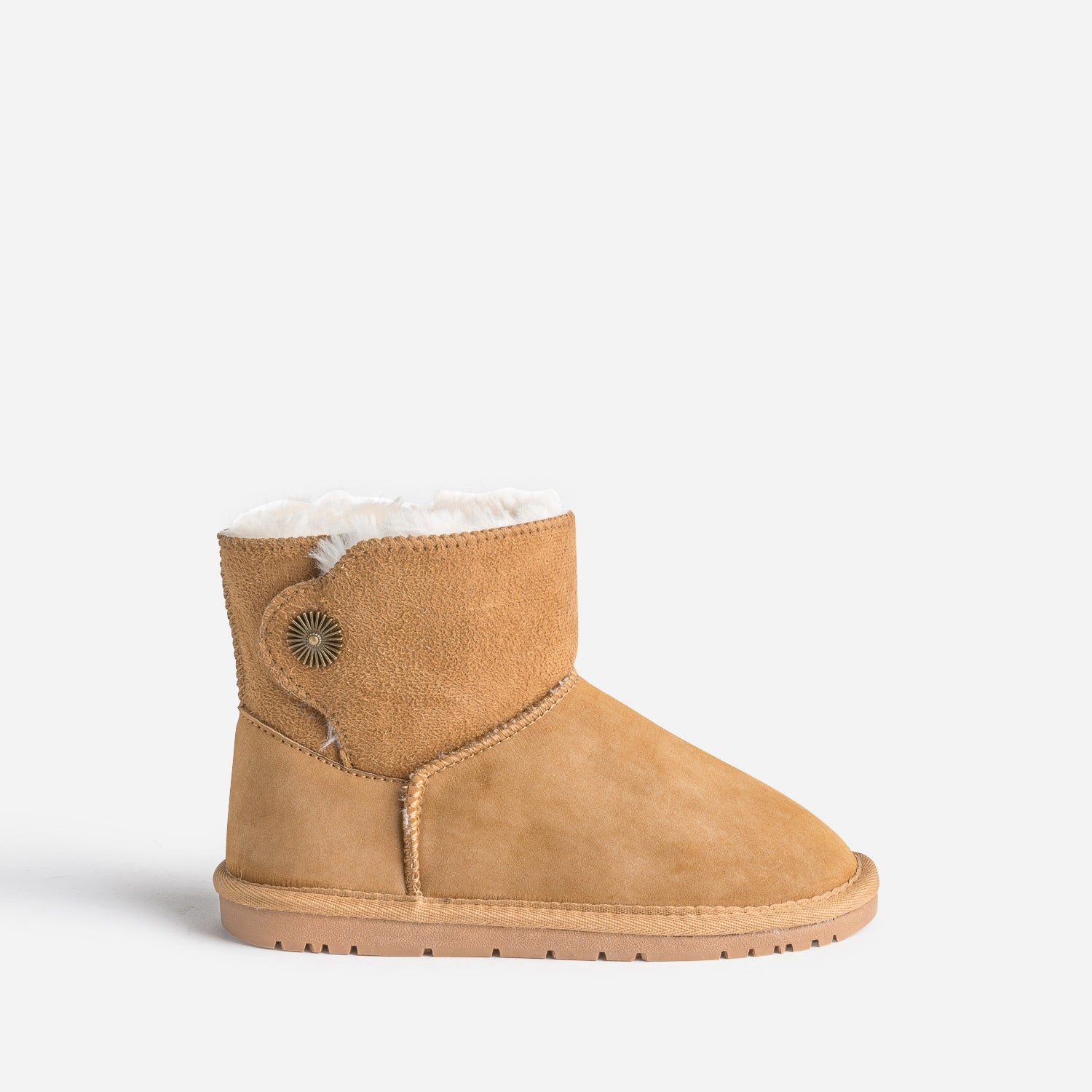 Boots camel suédé fourré