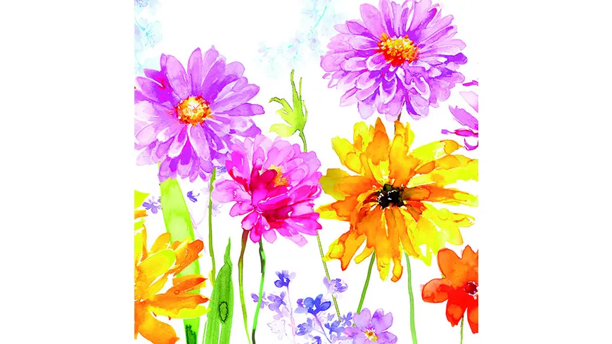 Bella Casa Servietten Joy Mix 33x33cm mehrfarbig