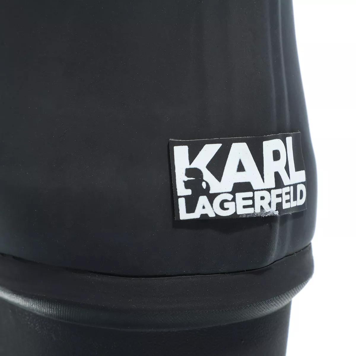 LAGERFELD Stiefeletten schwarz Regenstiefel