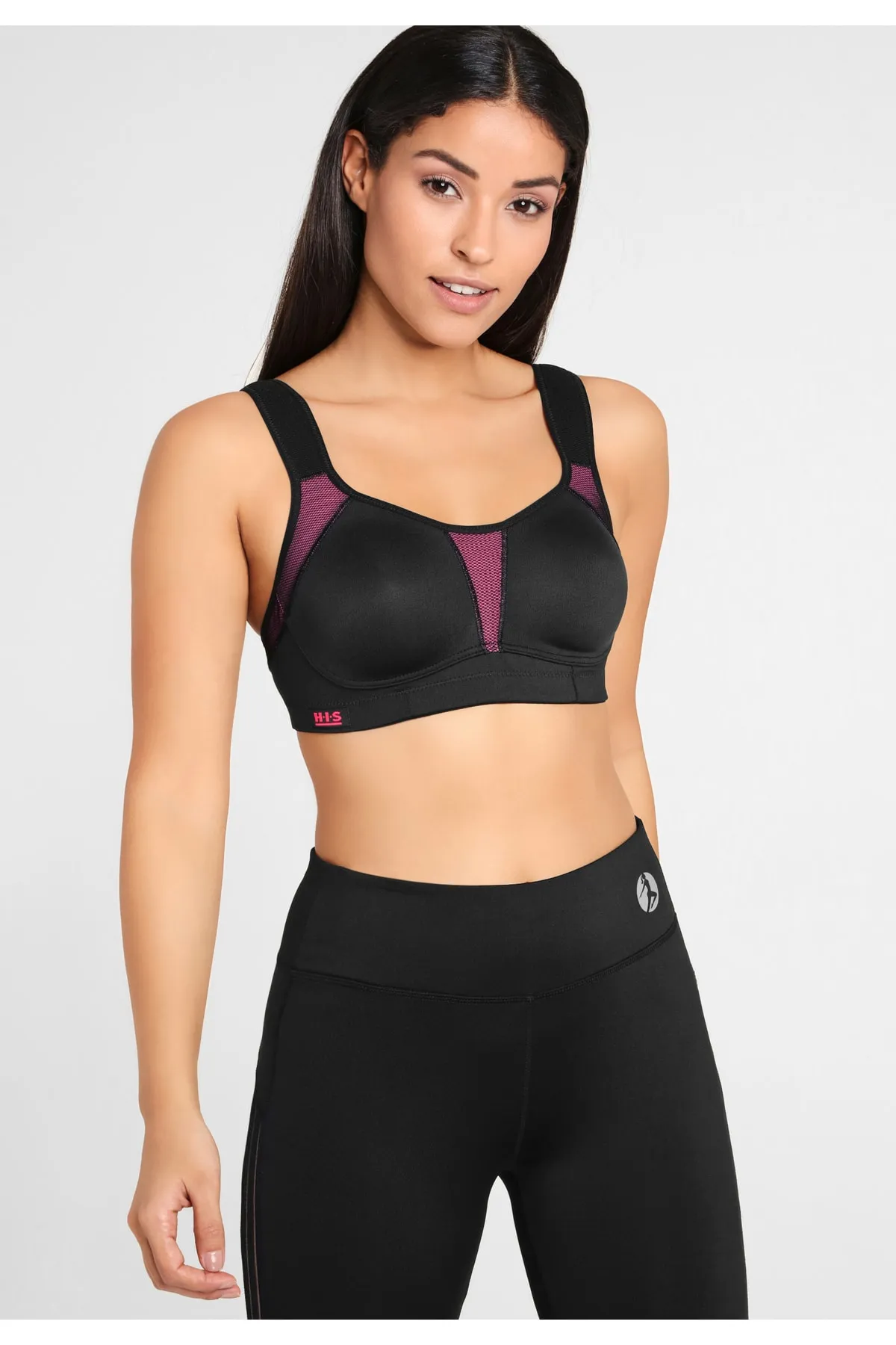 HIS  Sport-BH - Rosa - Unifarben