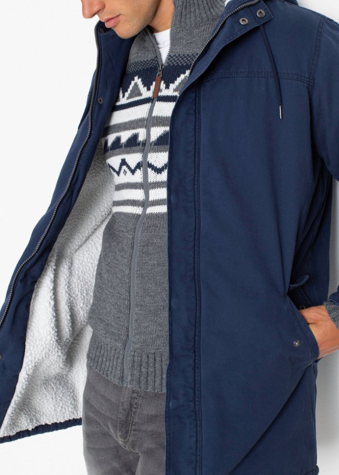Parka mit Fellimitat-Futter
