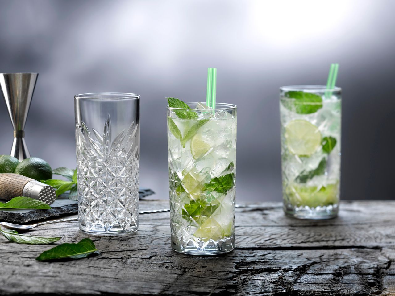 Mäser Serie Timeless, 4 teiliges Longdrinkbecher Set, 29,5 cl
