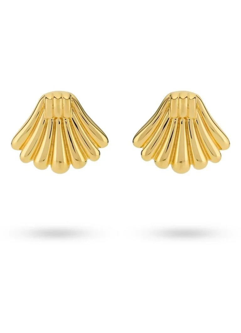 24Kae Gold plated stud earrings 424107Y