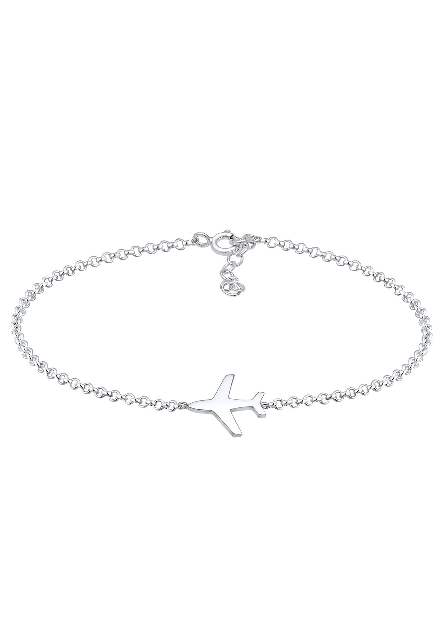 Elli Armband Basic Erbskette Flugzeug Travel Reise 925 Silber