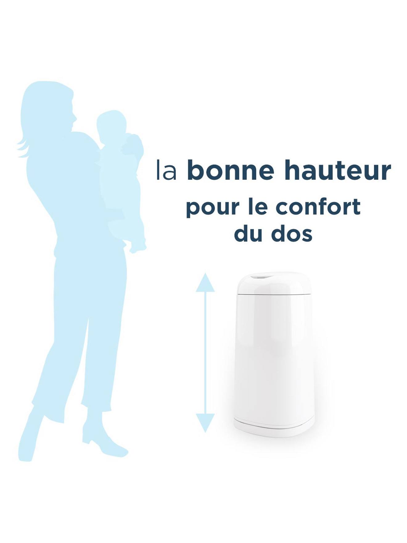 Poubelle à couches Dress Up ANGELCARE blanc