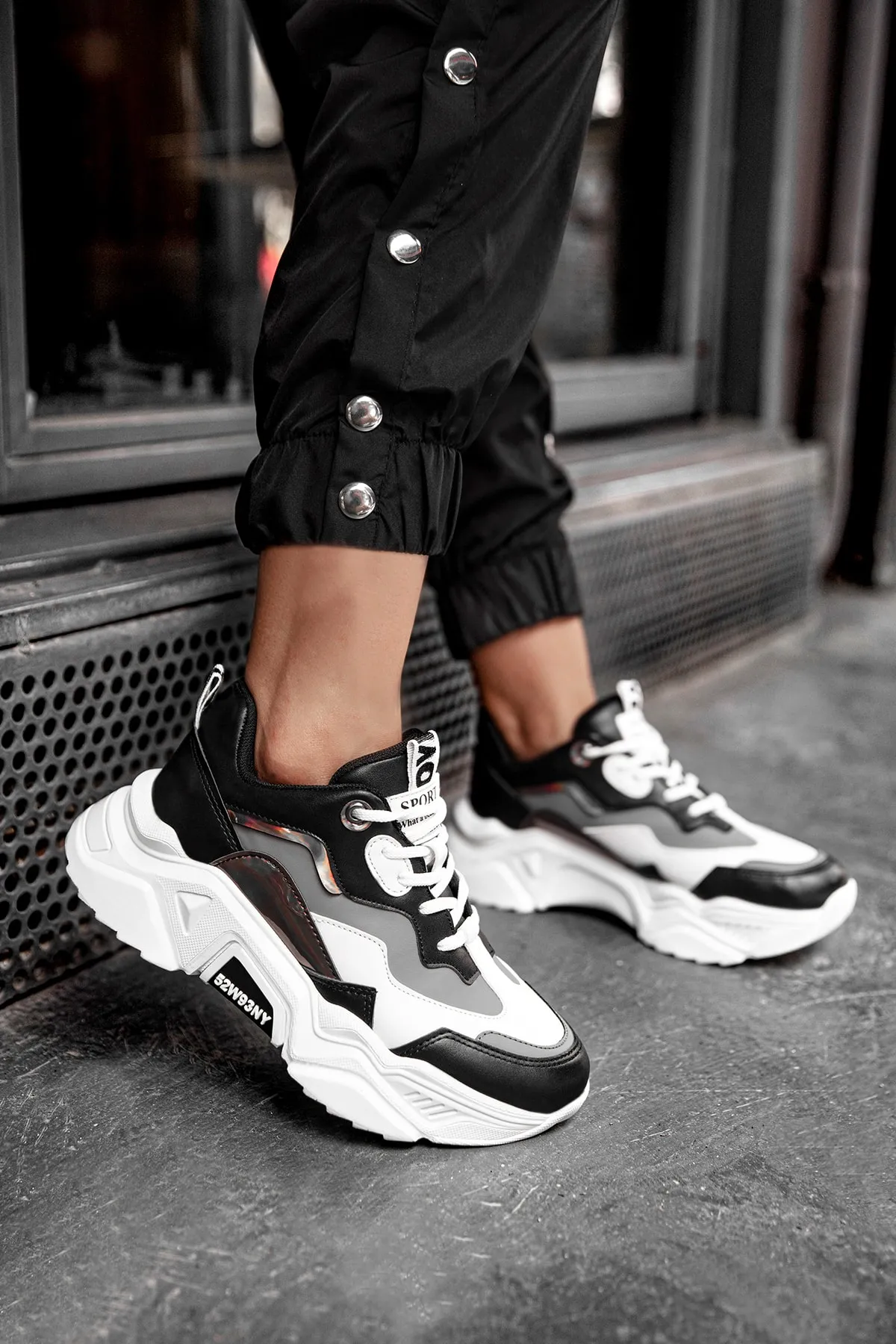 DARK SEER  Schwarz geräucherter Damen-Sneaker