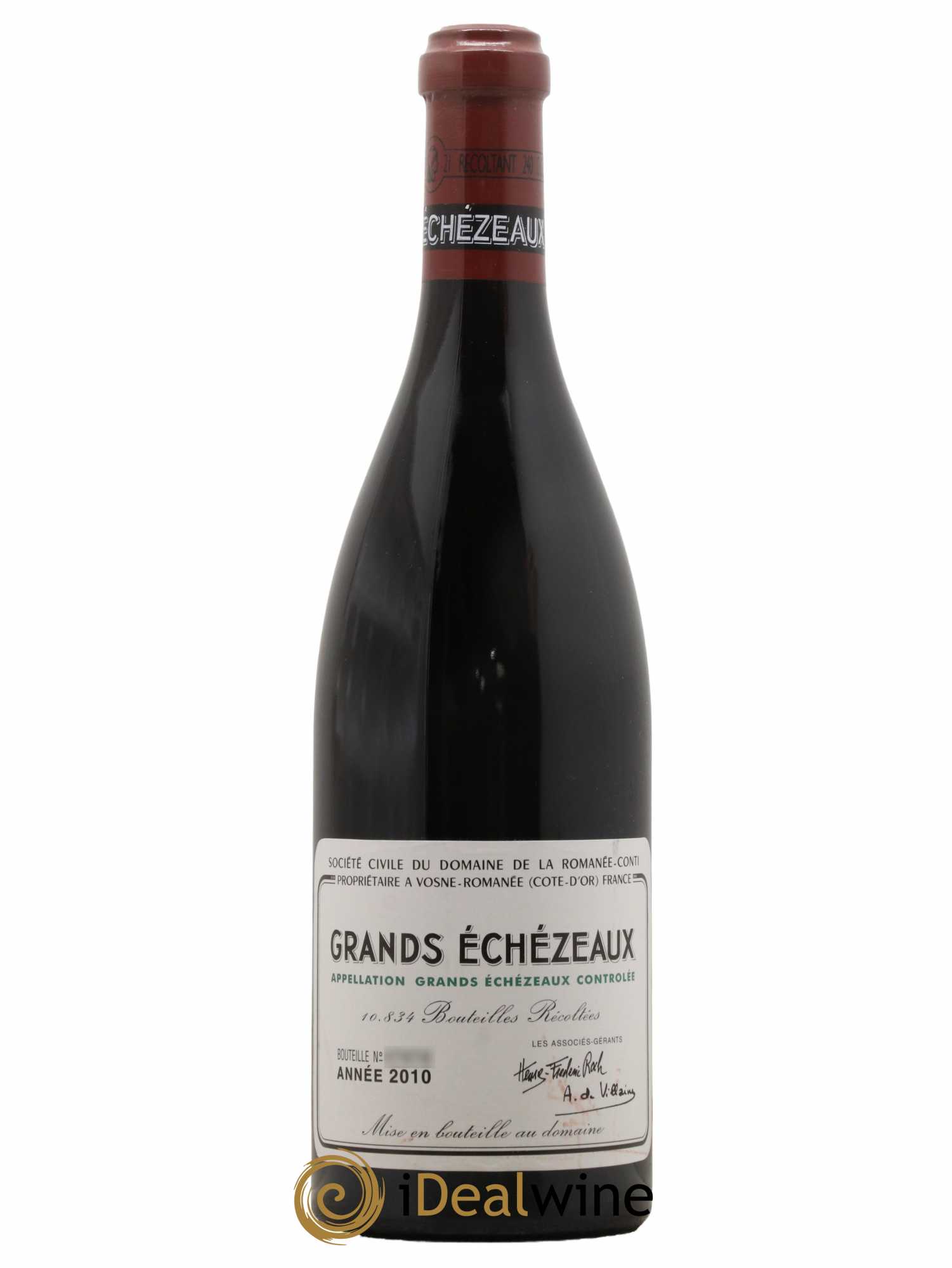 Grands-Echezeaux Grand Cru Domaine de la Romanée-Conti  2010 - Lot de 1 Bouteille