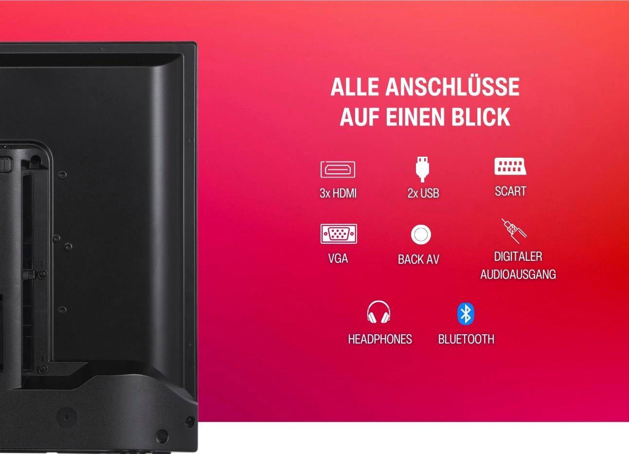 Telefunken D40F550M1CWI LED-Fernseher (102 cm/40 Zoll, Full HD, Smart-TV)