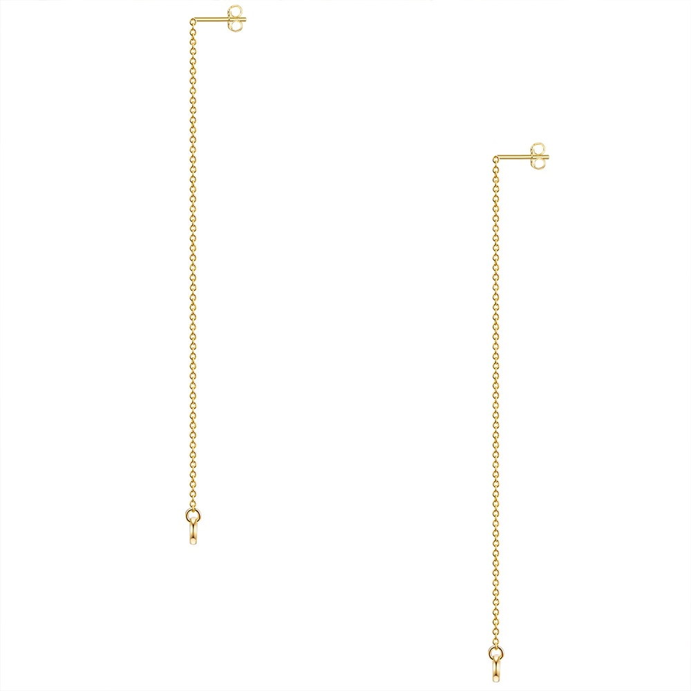 Glanzstücke München Puces d'oreilles en argent Cercle Argent sterling en Or jaune Boucles d'oreilles