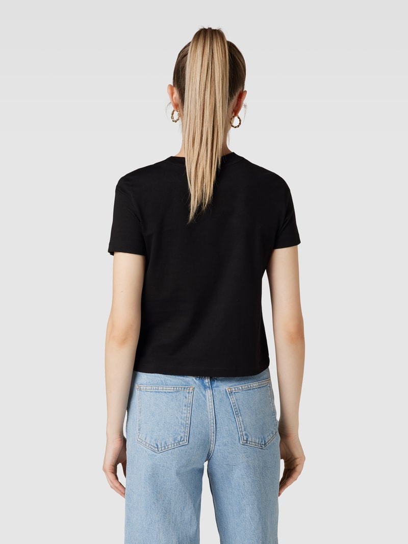 T-Shirt mit Label-Print Modell 'VARSITY' in black