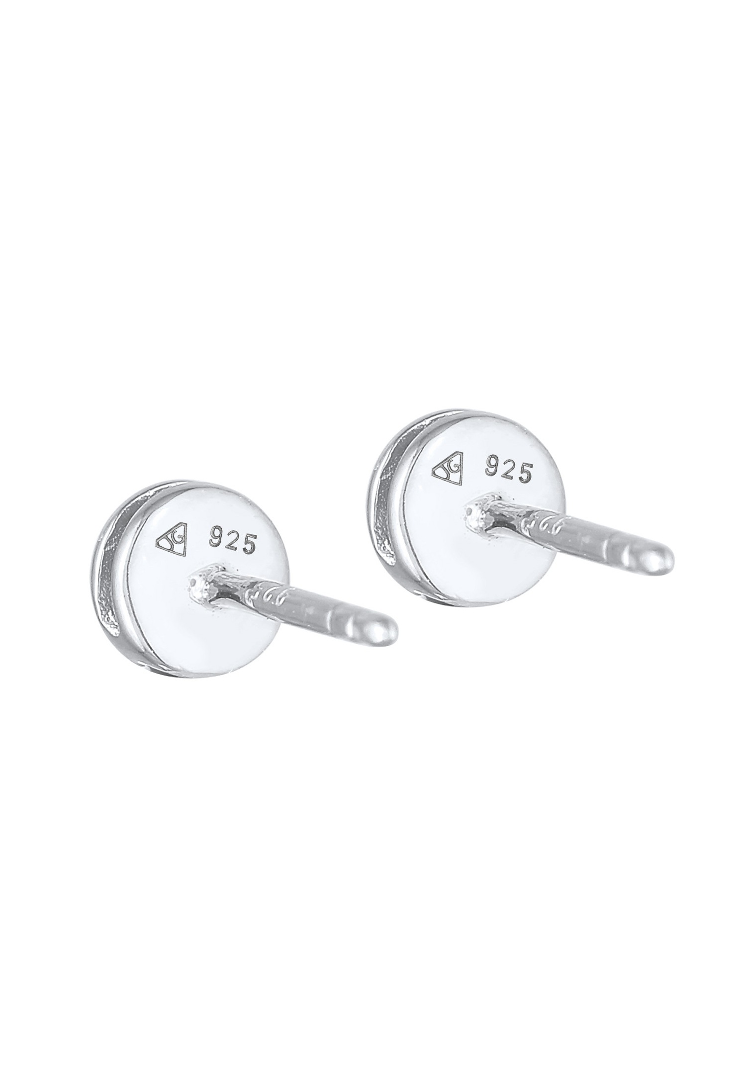 Elli DIAMONDS Ženske naušnice - Elegantni dijamant sa soli i biberom (0,11 ct.) od 925 sterling srebra, pozlaćen zlatom