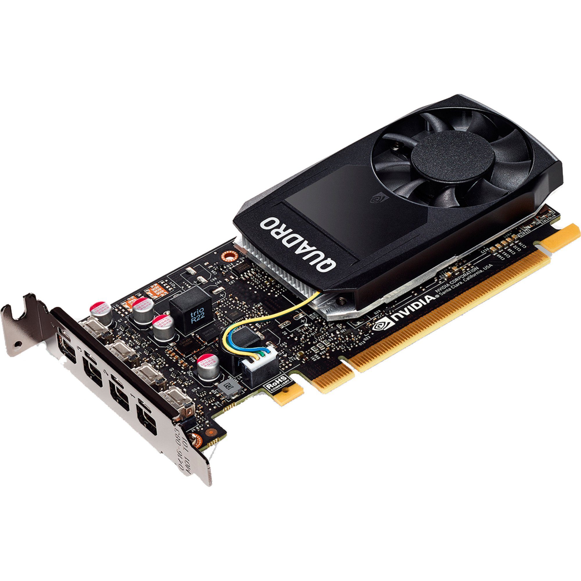 PNY PNY NVIDIA Quadro P1000 V2 DVI, Grafikkarte, (4x Grafikkarte (4 GB)