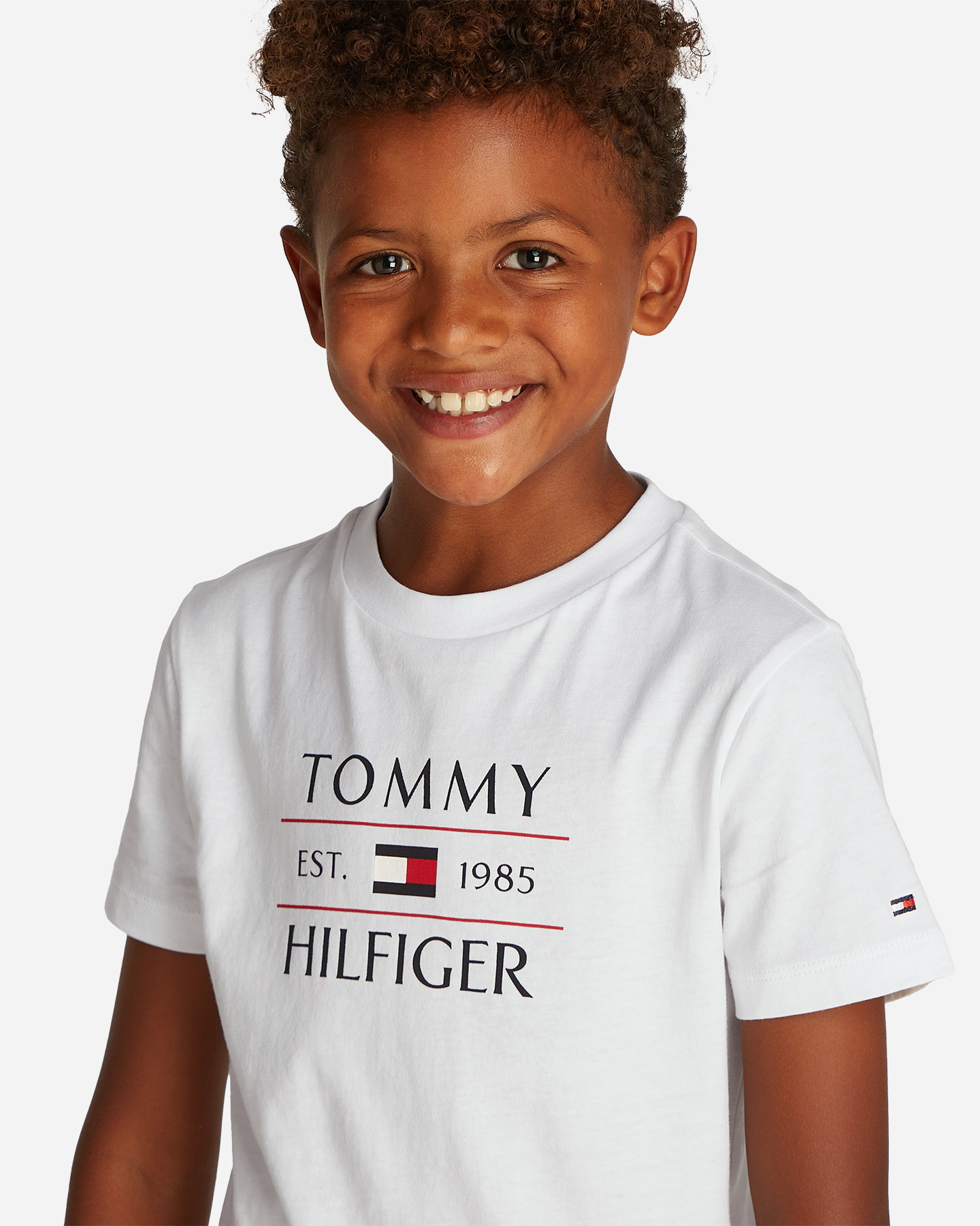 Koszulka Tommy Hilfiger Flag Jr KB0KB09538-YBR