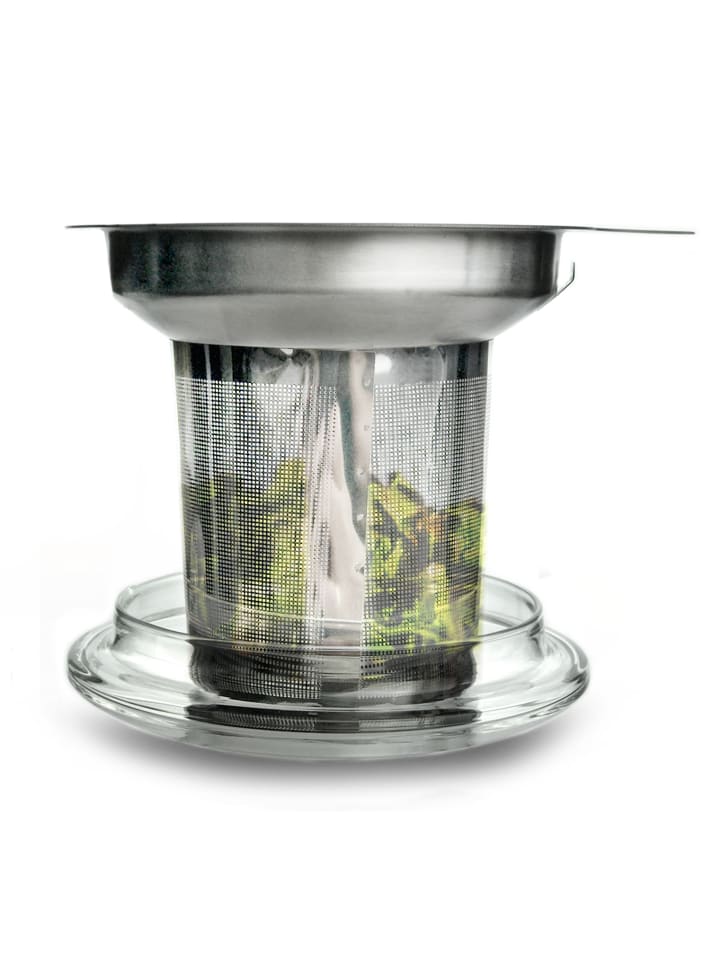 Creano DOPPELWANDIGES THERMOGLAS „ALL-IN-ONE“ 400ml, INKL. EDELSTAHLFILTER, Glas günstig kaufen 400ml