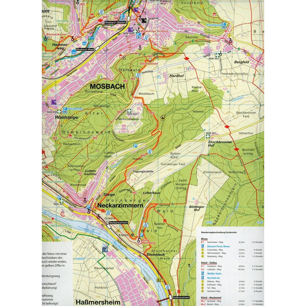 Südlicher Odenwald - Bauland 1:20.000 - Wanderkarte