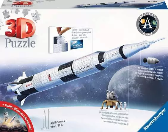 3D Puzzle Apollo Saturn V Rakete