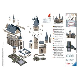 3D Puzzle: Harry Potter Hogwarts Schloss - Die Große Halle (540 Teile)