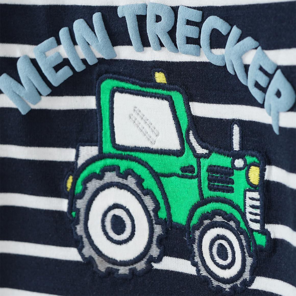 Baby Langarmshirt mit Trecker-Applikation