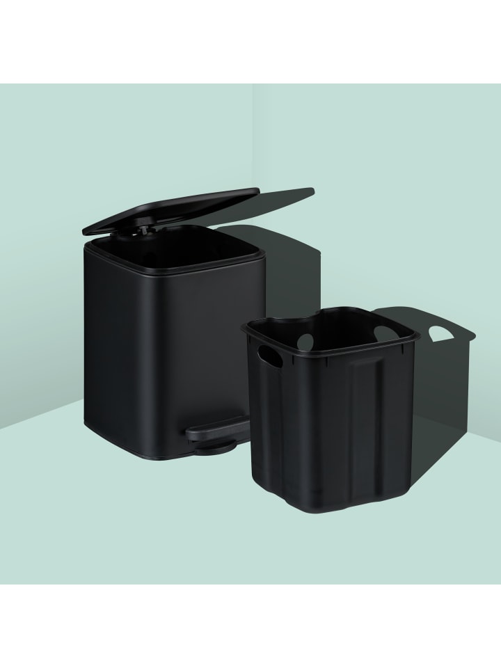 relaxdays Kosmetikeimer in Schwarz - 6 Liter günstig kaufen onesize