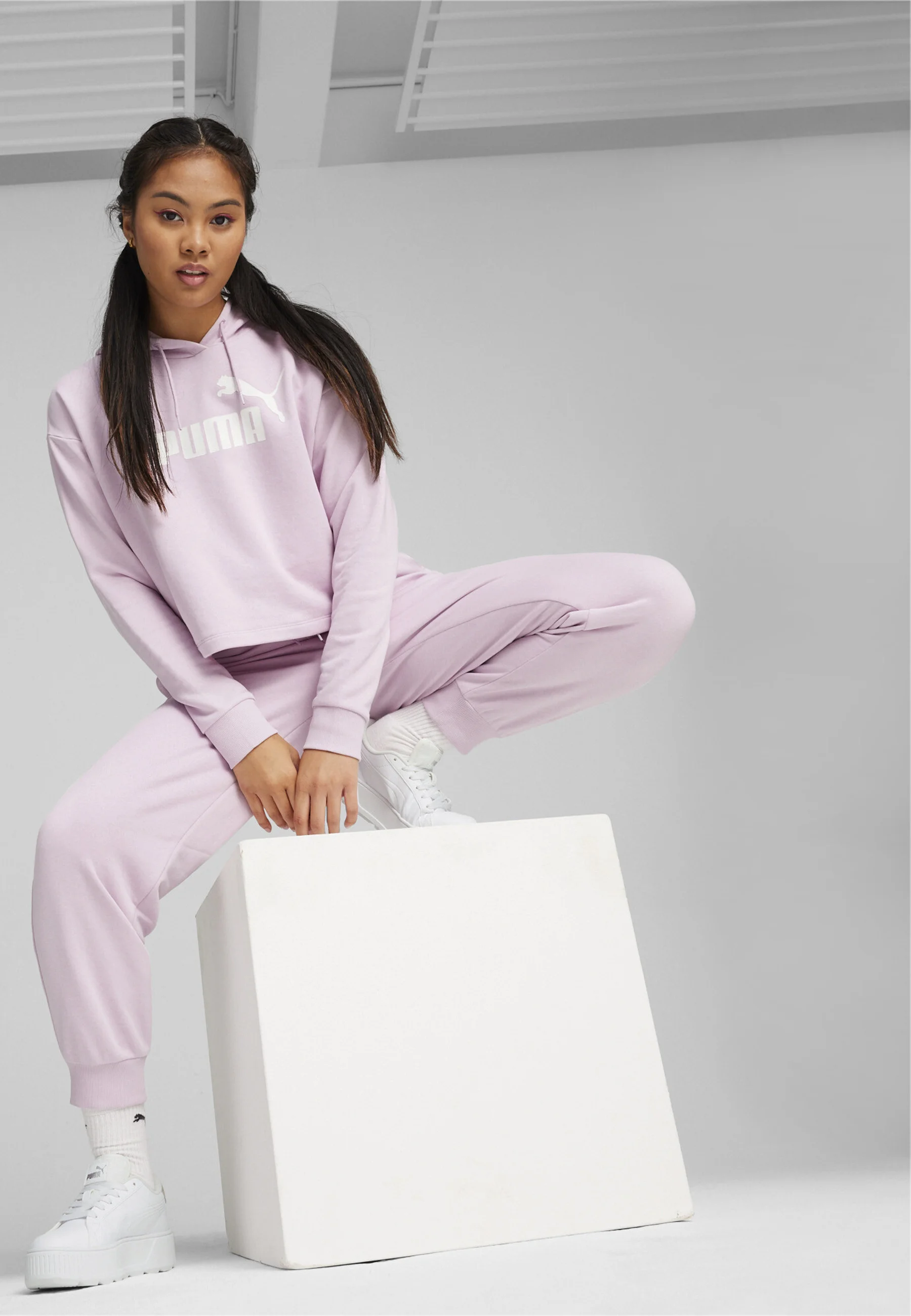 Sudadera corta con logo Puma Essentials