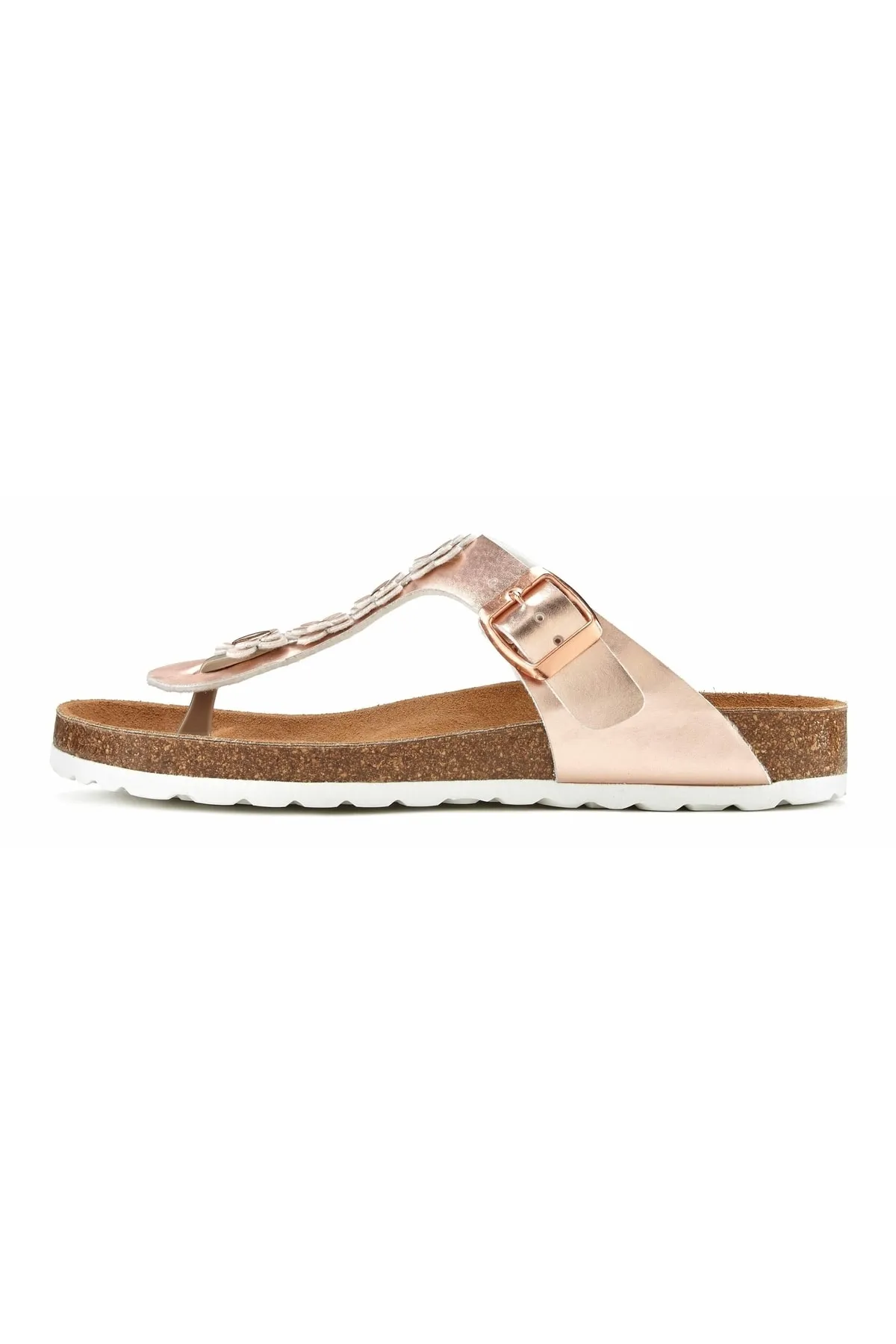 LASCANA  Sandalette - Goldfarben - Flacher Absatz