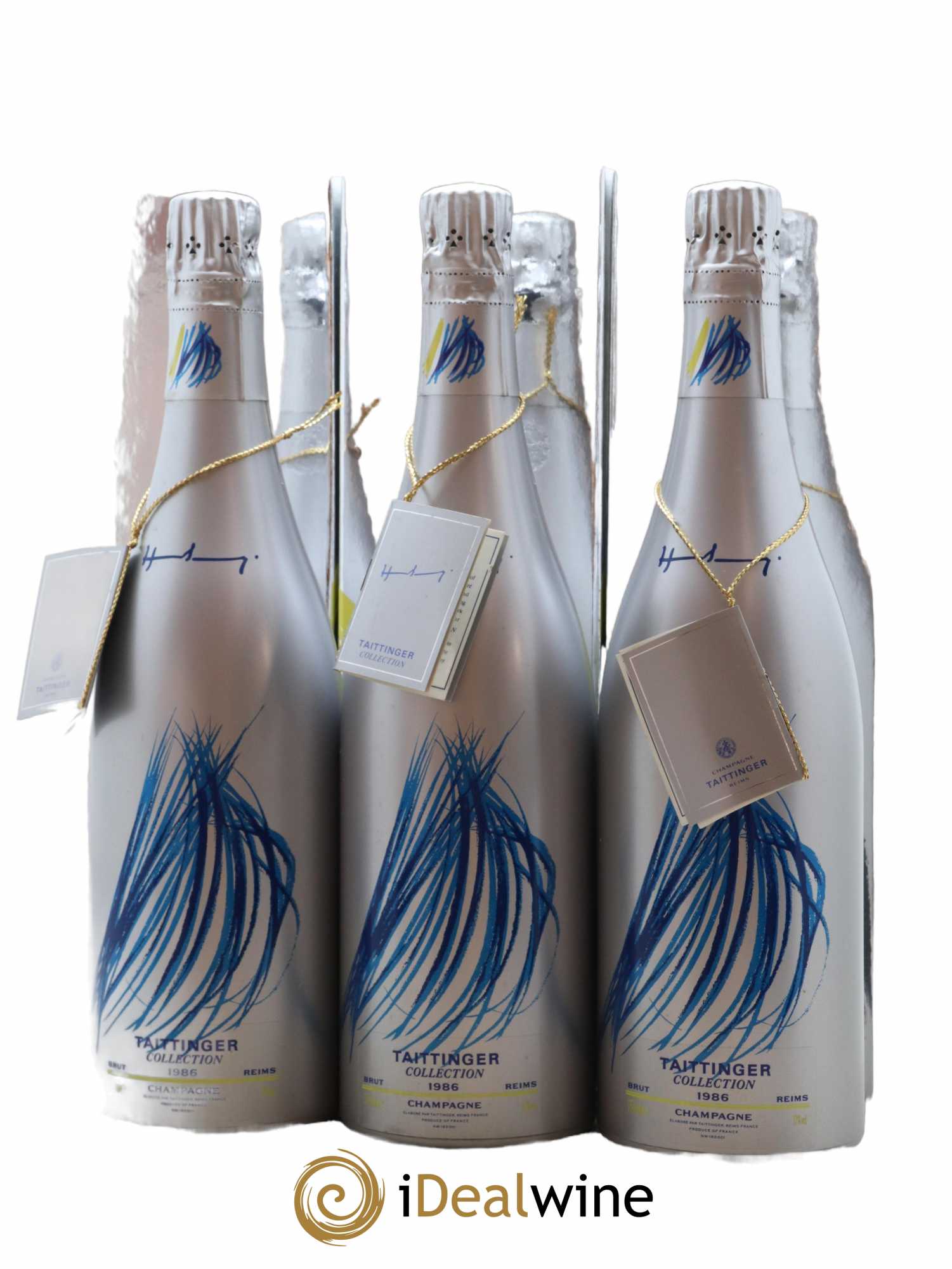 1986 - Collection Hans Hartung Taittinger  1986 - Lot de 3 Bouteilles