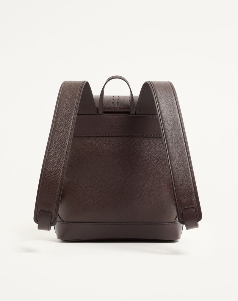 Mochila Valentino Garavani Dottie em couro perfurado