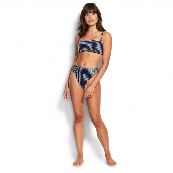 Seafolly - Women's Seaside Stripe Banded Hi Rise Pant - Bikini-Bottom