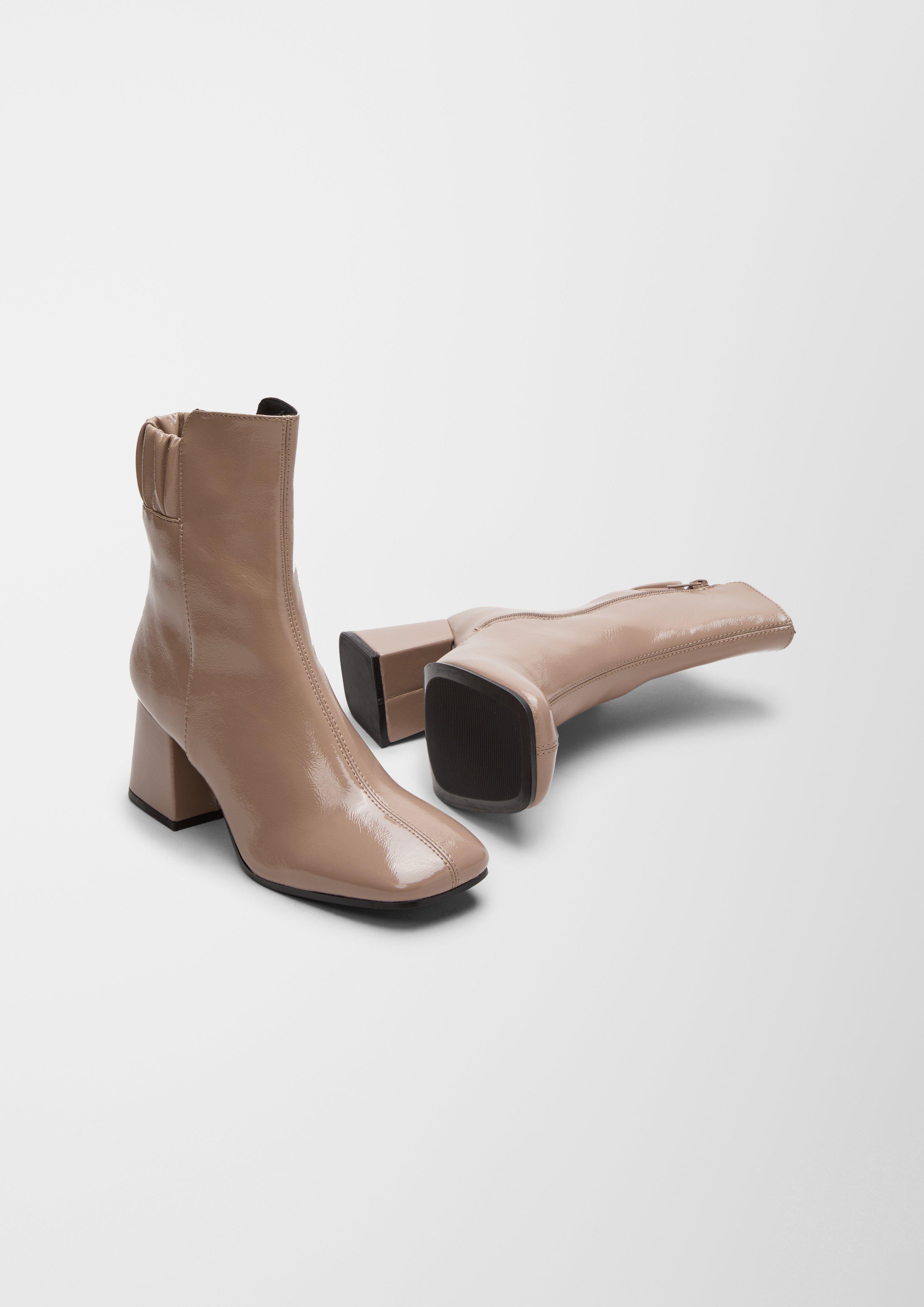 Stiefel in Lackleder-Optik  6006603-344