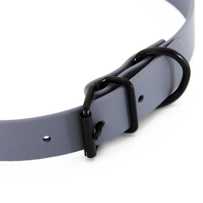 Heim Halsband BioThane, grau