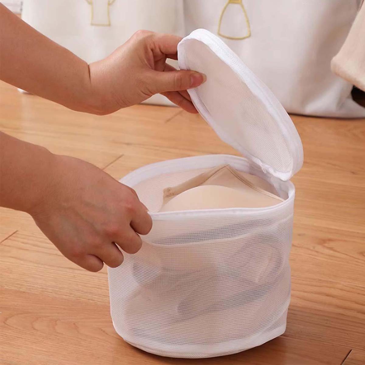 FIDDY Wäschenetz Mesh-Wäschesack – exquisiter Reise-Wäschesack,(6-St), Wäschesack mit großem Fassungsvermögen, perfekt für Waschsalons