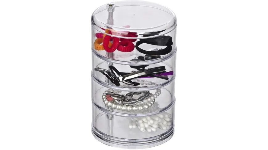 WENKO Kosmetik Tower transparent