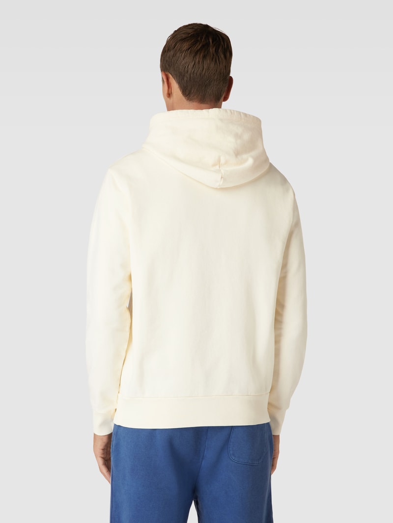 Hoodie mit Label-Stitching in sand