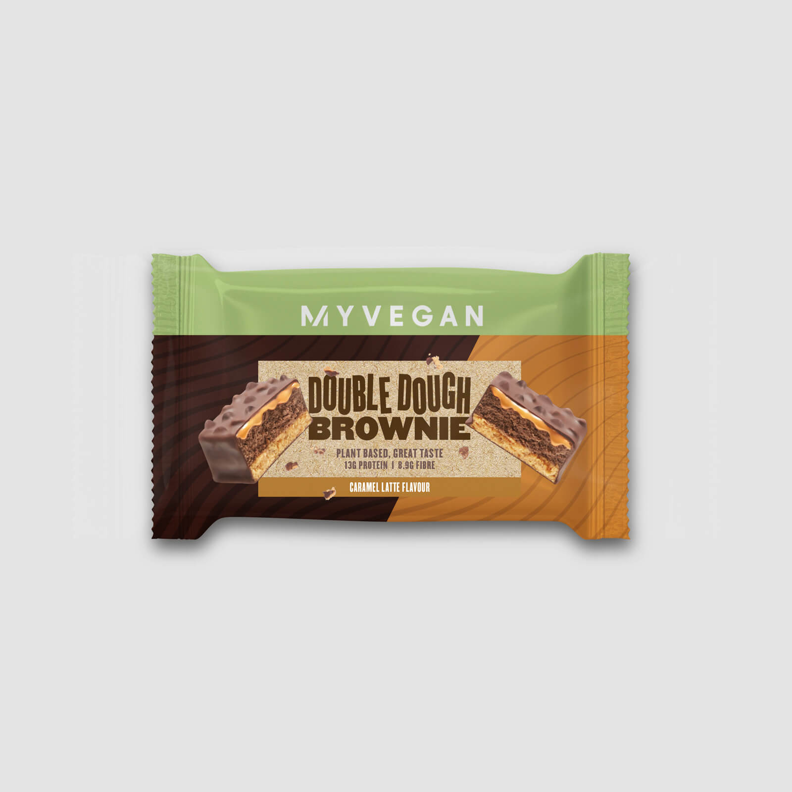 Myvegan Double Dough Brownie, Caramel Latte, 60g