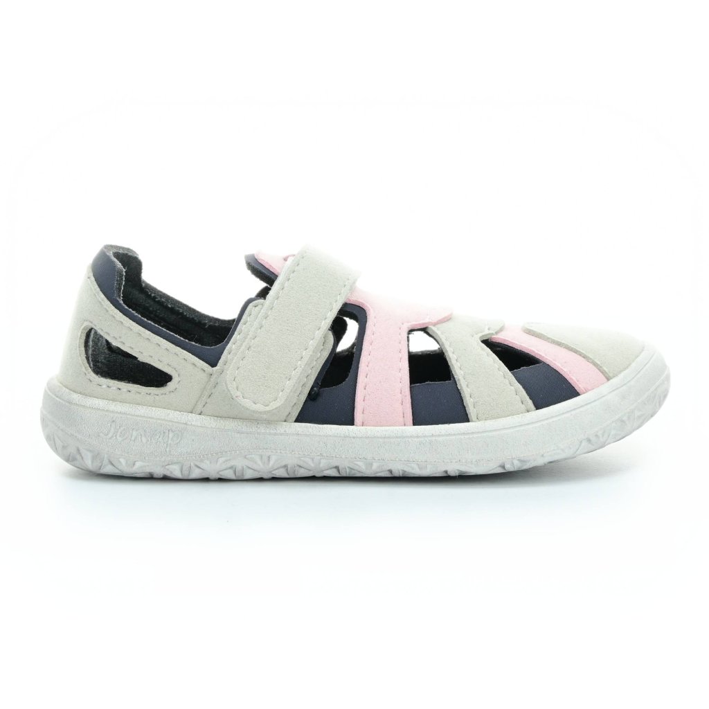 Jonap Kelly Grau-Rosa Barfußsandalen