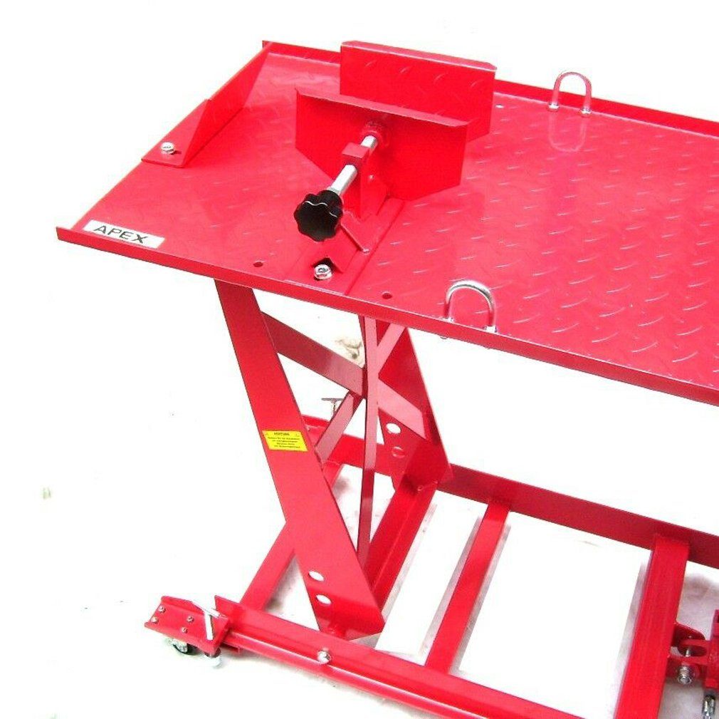 Apex Hydraulikheber Motorradhebebühne Motorradheber 450kg XXL 06152 Hebebühne