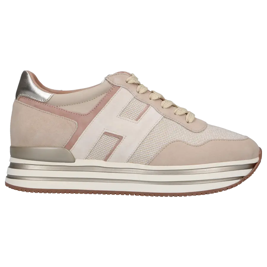 Hogan - Sneaker low H483 Nubukleder - beige