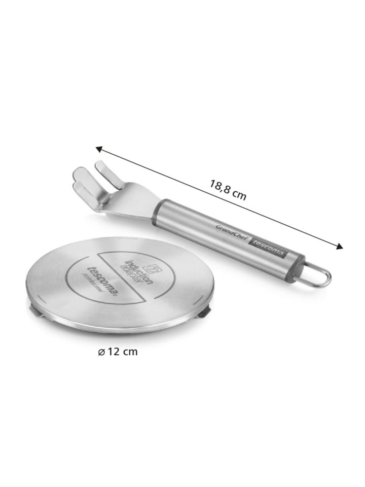 Tescoma Induktions-Adapterplatte GrandCHEF Durchmesser 12cm in silber günstig kaufen